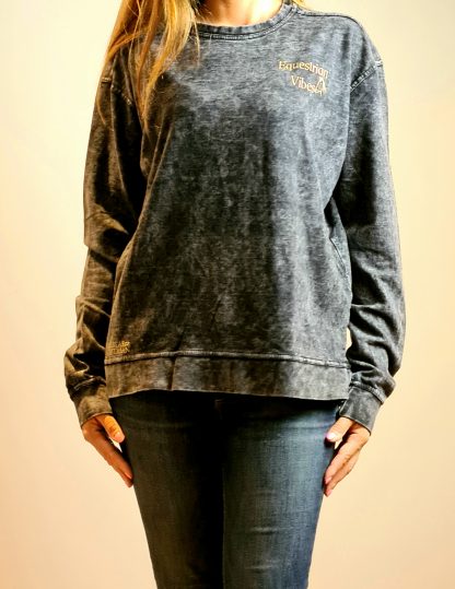 Equestrian vibes washed out sweatshirt